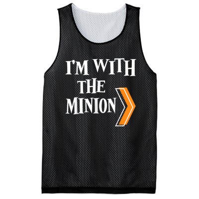 IM With The Minion Funny Couples Halloween Mesh Reversible Basketball Jersey Tank