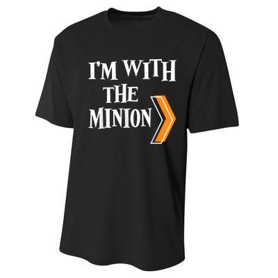 IM With The Minion Funny Couples Halloween Performance Sprint T-Shirt