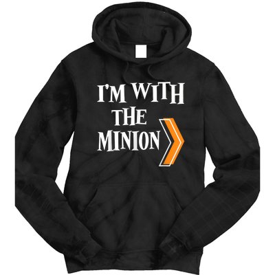 IM With The Minion Funny Couples Halloween Tie Dye Hoodie