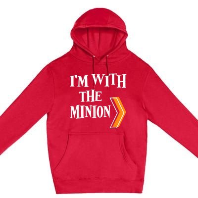 IM With The Minion Funny Couples Halloween Premium Pullover Hoodie