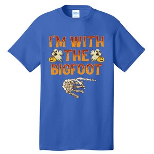 Im With The Bigfoot Costume Funny Halloween Couple Tall T-Shirt