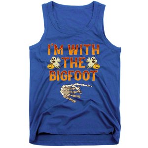 Im With The Bigfoot Costume Funny Halloween Couple Tank Top