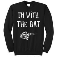 IM With The Bat Funny Matching Couple Costume Halloween Sweatshirt