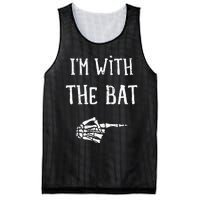 IM With The Bat Funny Matching Couple Costume Halloween Mesh Reversible Basketball Jersey Tank