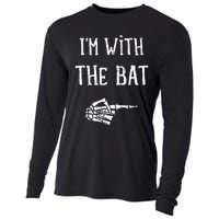 IM With The Bat Funny Matching Couple Costume Halloween Cooling Performance Long Sleeve Crew