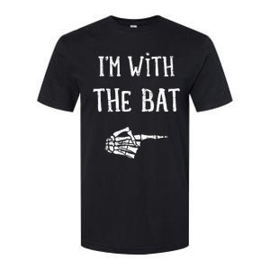 IM With The Bat Funny Matching Couple Costume Halloween Softstyle CVC T-Shirt