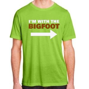 Im With The Bigfoot Fun Matching Halloween Couple Costume Adult ChromaSoft Performance T-Shirt