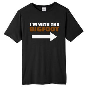 Im With The Bigfoot Fun Matching Halloween Couple Costume Tall Fusion ChromaSoft Performance T-Shirt