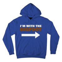 Im With The Bigfoot Fun Matching Halloween Couple Costume Hoodie