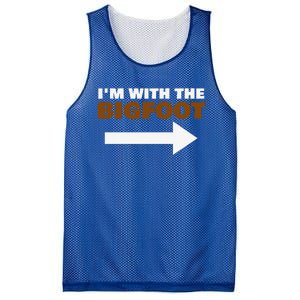 Im With The Bigfoot Fun Matching Halloween Couple Costume Mesh Reversible Basketball Jersey Tank