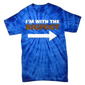 Im With The Bigfoot Fun Matching Halloween Couple Costume Tie-Dye T-Shirt