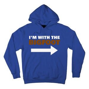 Im With The Bigfoot Fun Matching Halloween Couple Costume Tall Hoodie