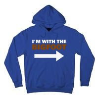 Im With The Bigfoot Fun Matching Halloween Couple Costume Tall Hoodie