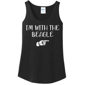 I'm With The BEAGLE Ladies Essential Tank