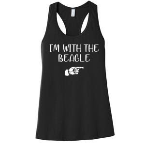 I'm With The BEAGLE Women's Racerback Tank