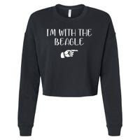 I'm With The BEAGLE Cropped Pullover Crew