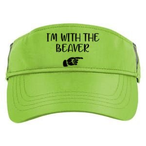 I'm With The BEAVER Adult Drive Performance Visor