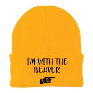 I'm With The BEAVER Knit Cap Winter Beanie