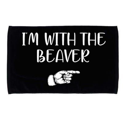 I'm With The BEAVER Microfiber Hand Towel