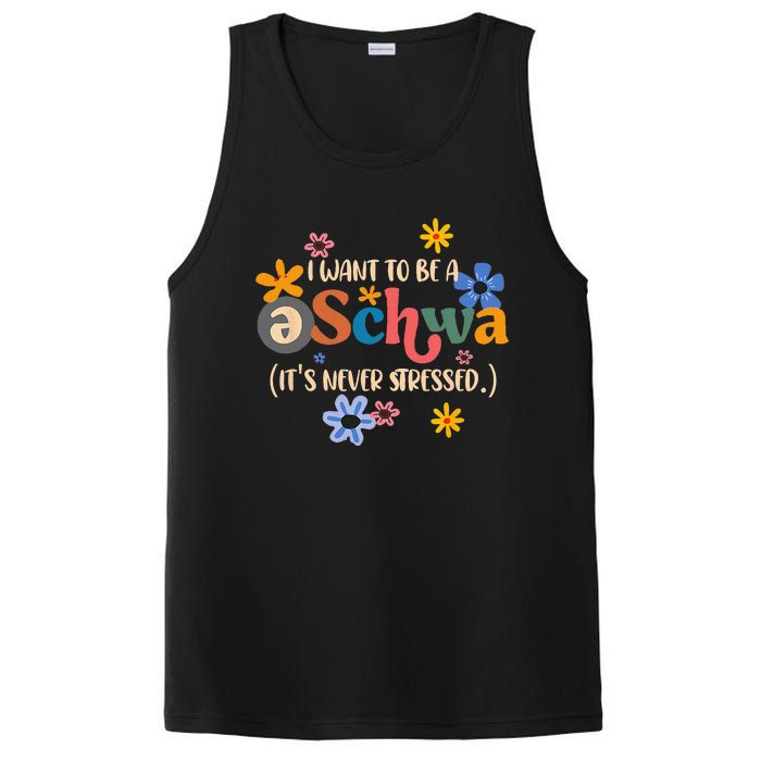 I Want To Be A Schwa ItS Never Stressed Science Of Reading PosiCharge Competitor Tank