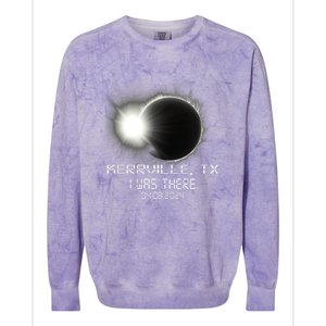 I Was There Total Solar Eclipse Kerrville Texas Colorblast Crewneck Sweatshirt