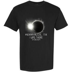 I Was There Total Solar Eclipse Kerrville Texas Garment-Dyed Heavyweight T-Shirt