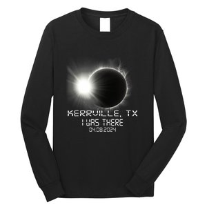 I Was There Total Solar Eclipse Kerrville Texas Long Sleeve Shirt