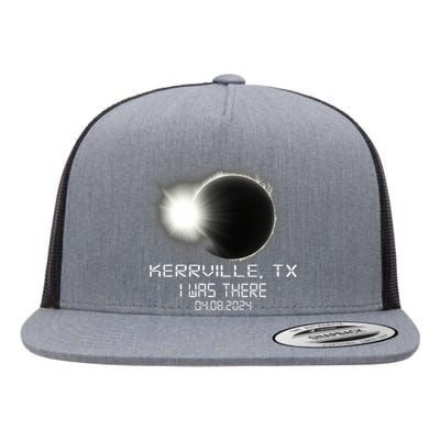 I Was There Total Solar Eclipse Kerrville Texas Flat Bill Trucker Hat