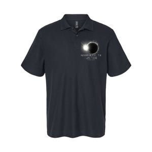 I Was There Total Solar Eclipse Kerrville Texas Softstyle Adult Sport Polo