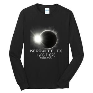 I Was There Total Solar Eclipse Kerrville Texas Tall Long Sleeve T-Shirt