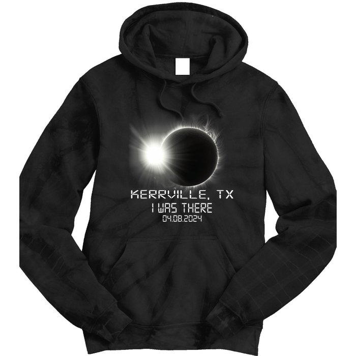 I Was There Total Solar Eclipse Kerrville Texas Tie Dye Hoodie