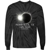 I Was There Total Solar Eclipse Kerrville Texas Tie-Dye Long Sleeve Shirt