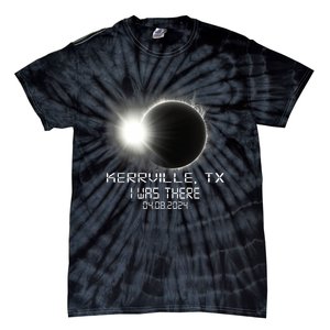 I Was There Total Solar Eclipse Kerrville Texas Tie-Dye T-Shirt