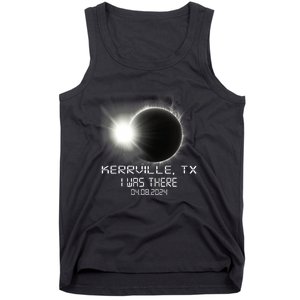 I Was There Total Solar Eclipse Kerrville Texas Tank Top