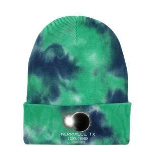 I Was There Total Solar Eclipse Kerrville Texas Tie Dye 12in Knit Beanie