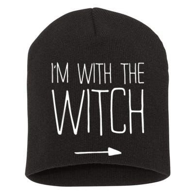 Im With The Witch Adult Women Costume Short Acrylic Beanie