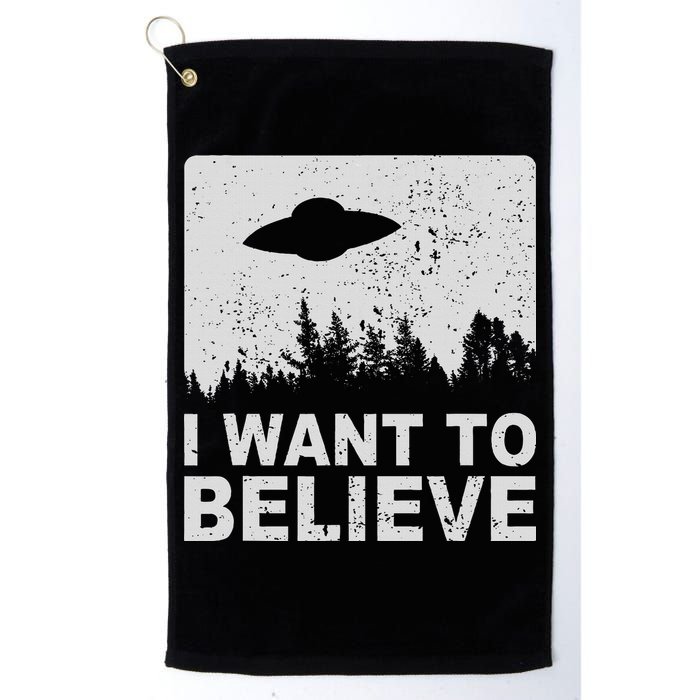 I Want To Believe I Aliens Ufo Area 51 Roswell Golf Towel