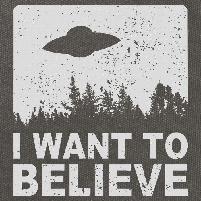 I Want To Believe I Aliens Ufo Area 51 Roswell Cotton Canvas Backpack