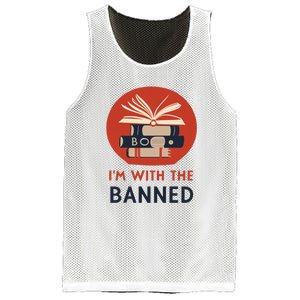 Im With The Banned Banned Books Reading Books Mesh Reversible Basketball Jersey Tank