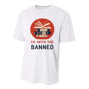 Im With The Banned Banned Books Reading Books Performance Sprint T-Shirt