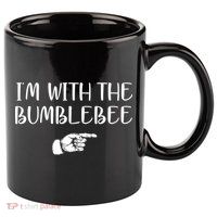 I'm With The Bumblebee 11oz C Handle Ceramic Mug