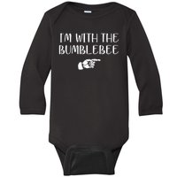 I'm With The Bumblebee Baby Long Sleeve Bodysuit