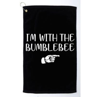 I'm With The Bumblebee Platinum Collection Golf Towel