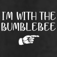 I'm With The Bumblebee Golf Towel