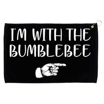 I'm With The Bumblebee Grommeted Golf Towel