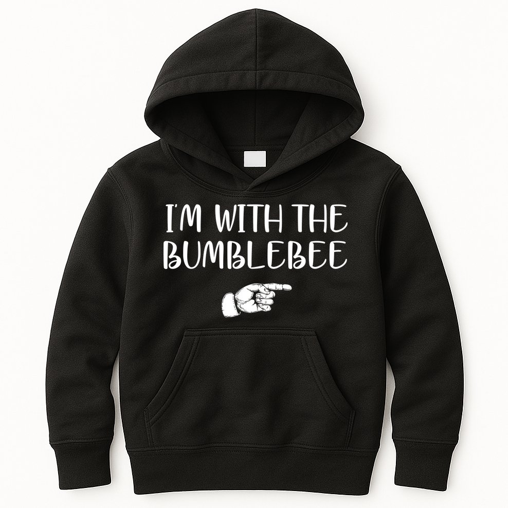 I'm With The Bumblebee Kids Hoodie