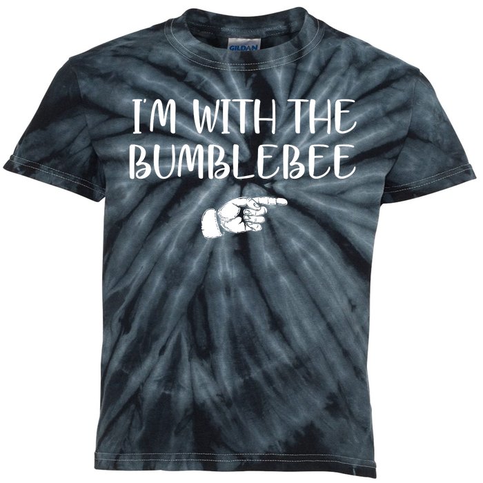 I'm With The Bumblebee Kids Tie-Dye T-Shirt