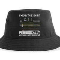 I Wear This Periodically Chemistry Puny Sustainable Bucket Hat