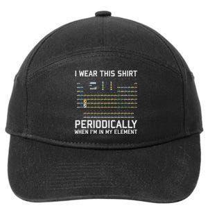 I Wear This Periodically Chemistry Puny 7-Panel Snapback Hat