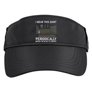 I Wear This Periodically Chemistry Puny Adult Drive Performance Visor